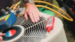 AC Unit Being Repaired