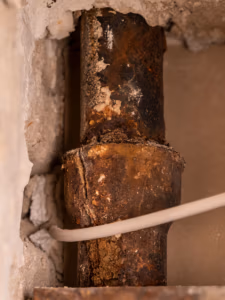 cast iron is a common pipe material found in older homes with a long lifespan