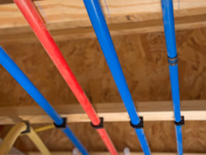 pex piping used in repiping job