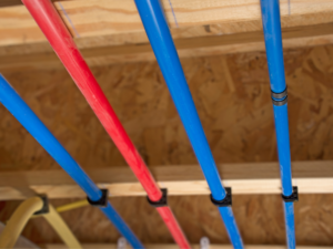 pex piping used in repiping job