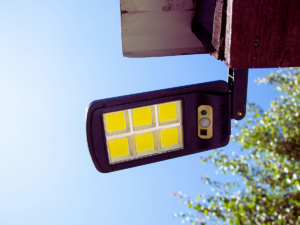 photocell light installed to outside of the house