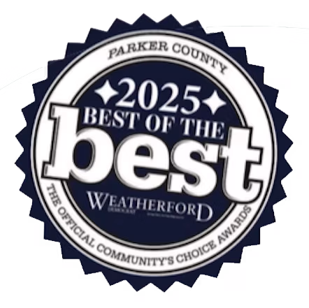 Best of the Best Award from the Weatherford Democrat