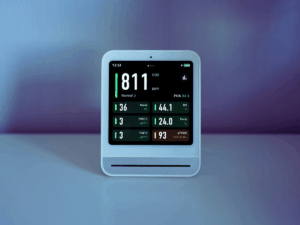 indoor air quality monitor measuring CO2 levels