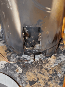 water heater that has exploded 