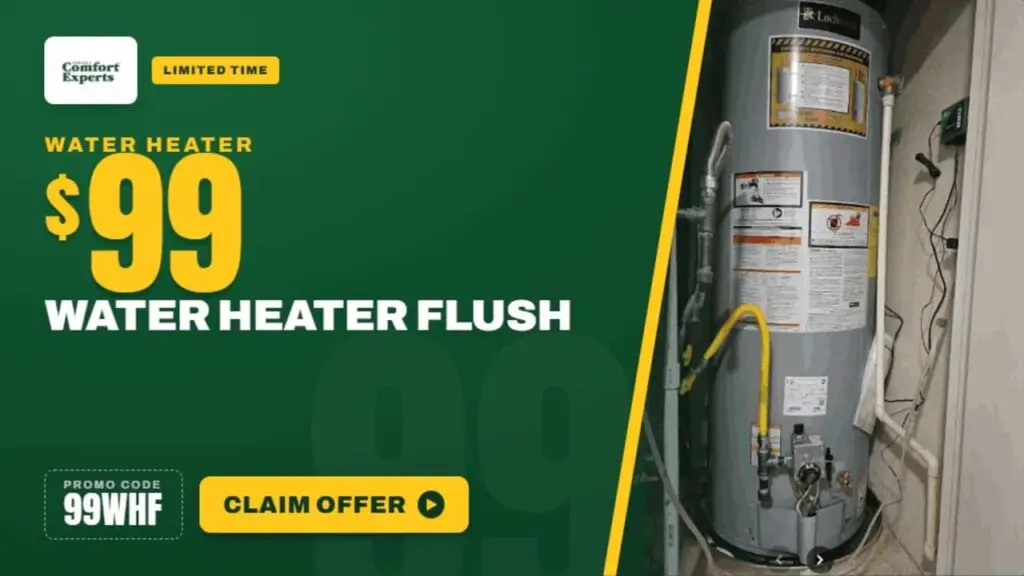 $99 water heater flush Coupon