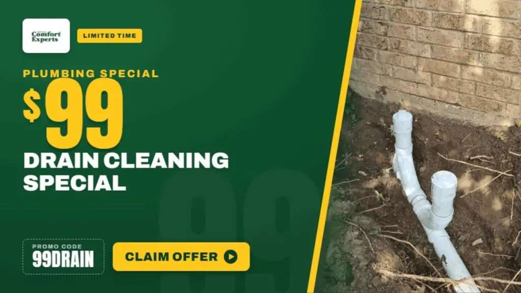 coupon $99 drain cleaning