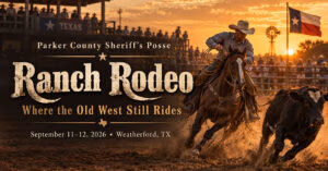 parker county sheriff's posse ranch rodeo promo